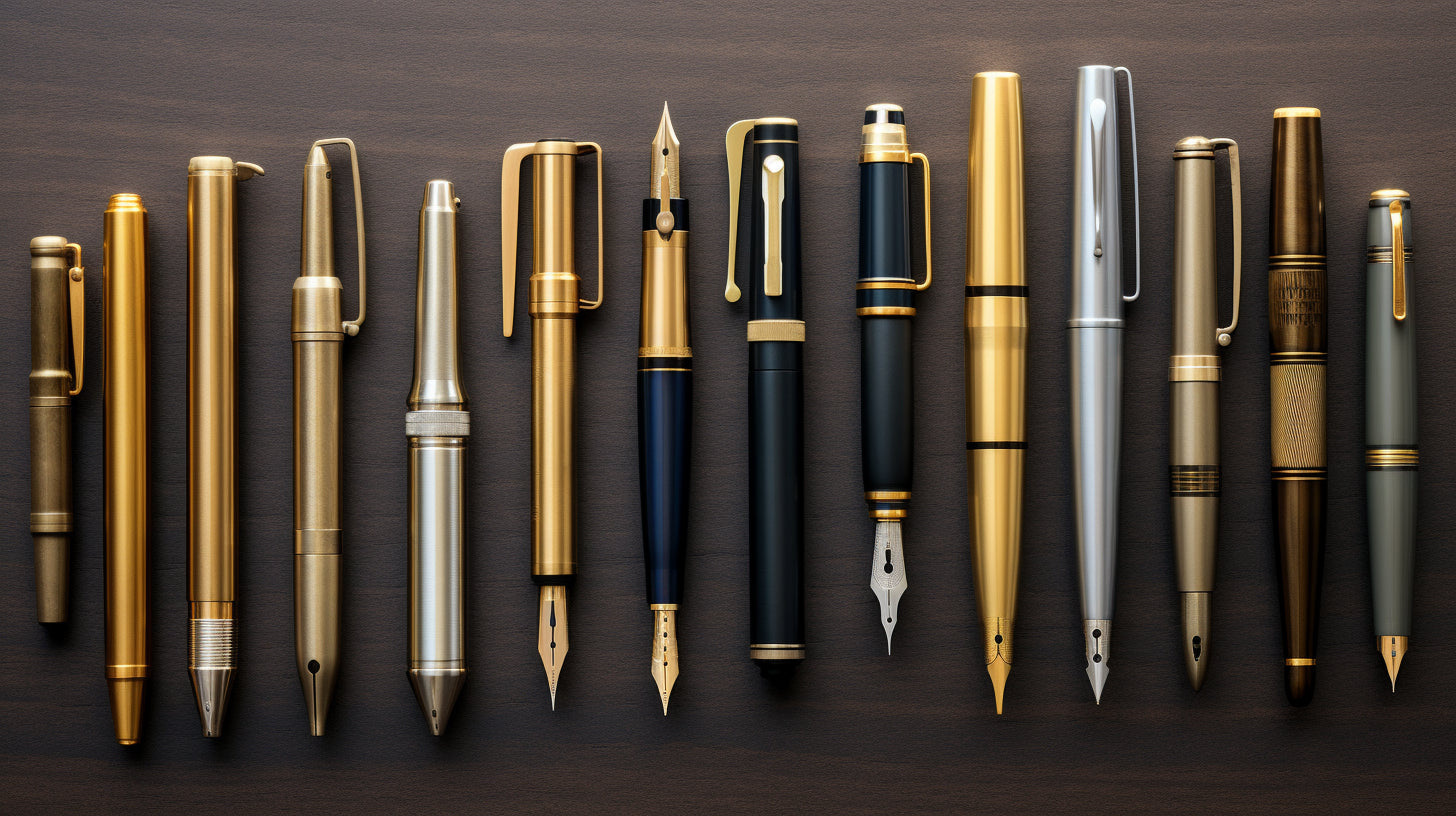 Vintage Brass Fountain Pens