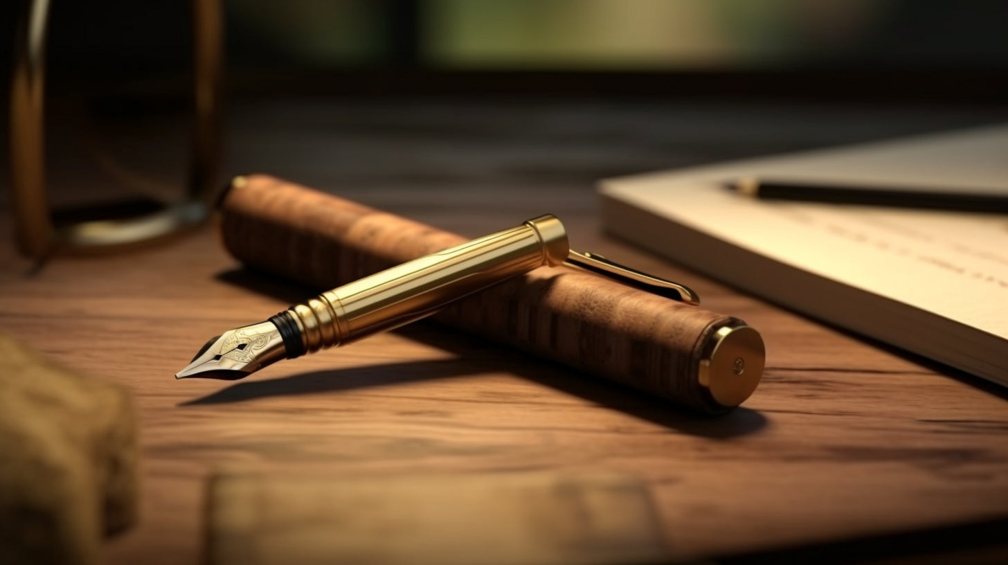 Wooden Brass Fountain Pens