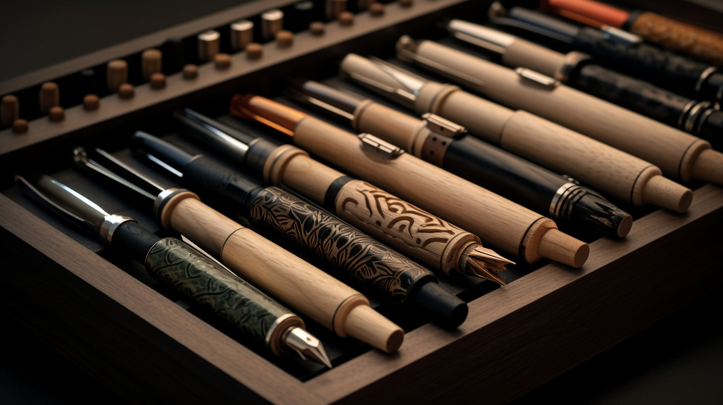 Wooden Fountain Pens Art