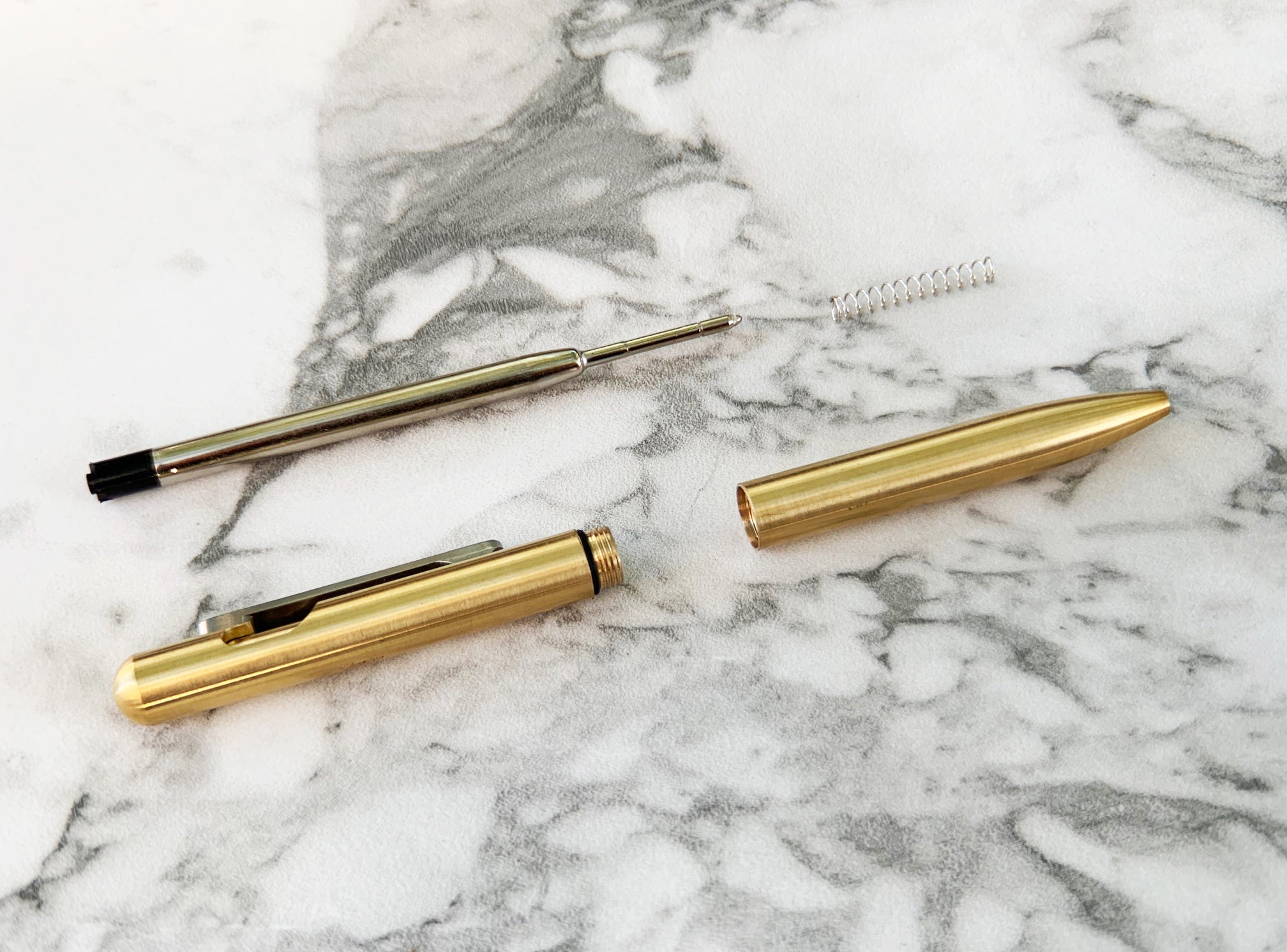 The Axis | Brass Bolt Action Pen