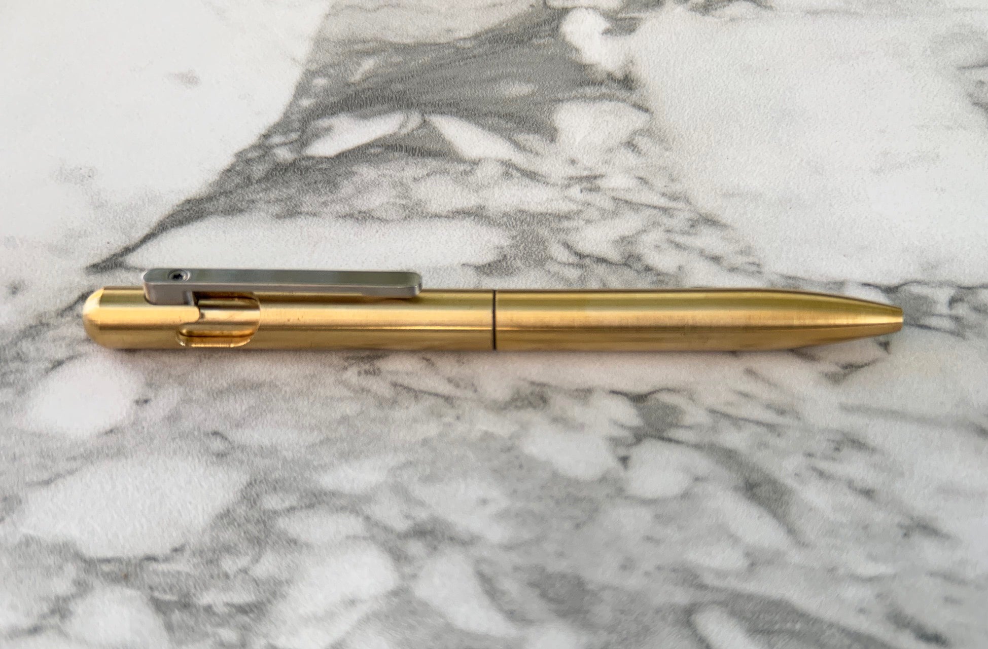 The Axis | Brass Bolt Action Pen