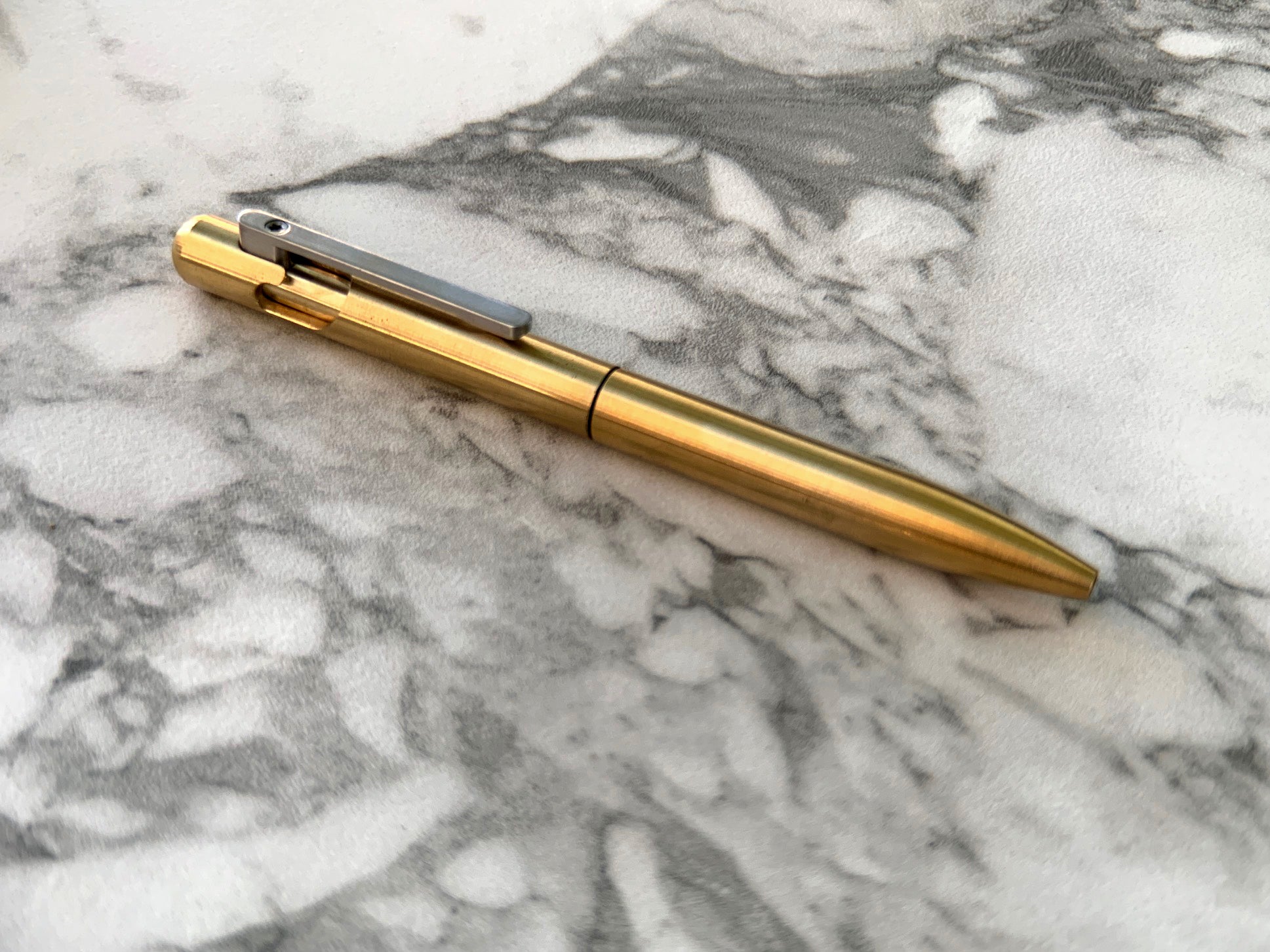 The Axis | Brass Bolt Action Pen