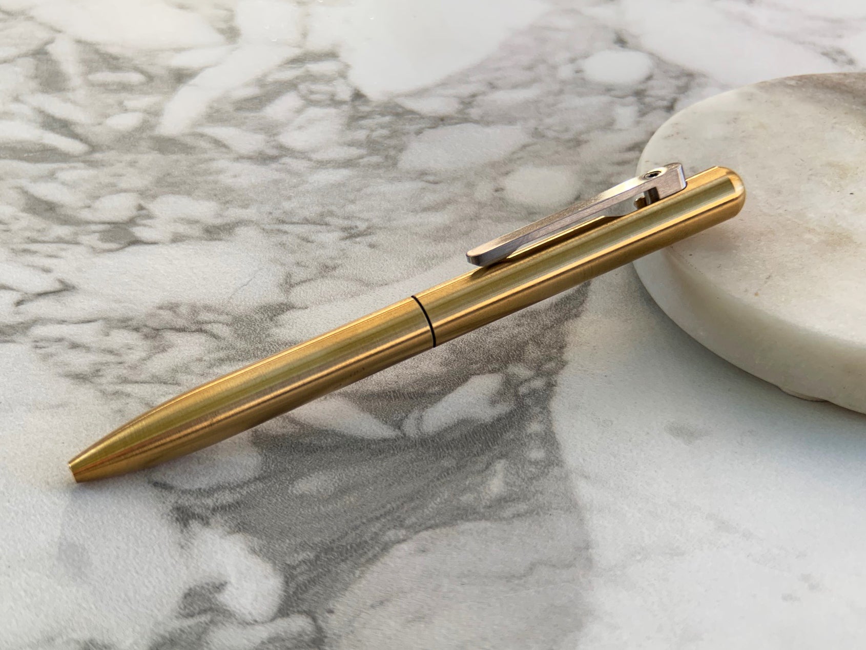 The Axis | Brass Bolt Action Pen