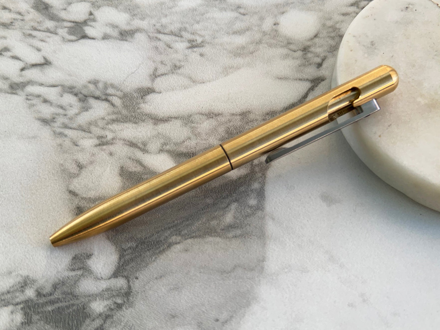 The Axis | Brass Bolt Action Pen