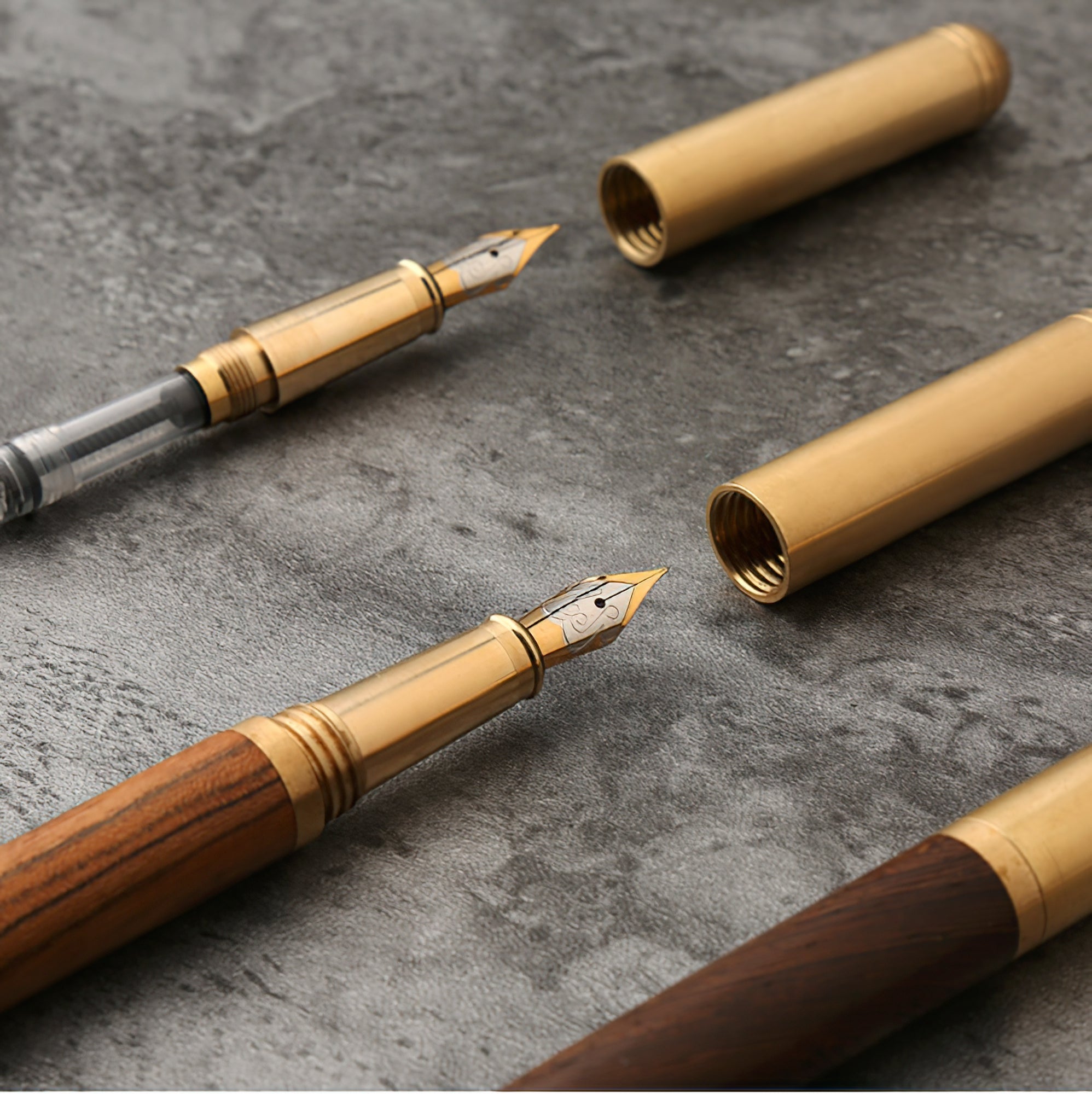 The Hemmingway | Handmade Wood and Brass Fountain Pen